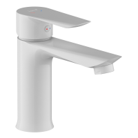 Змішувач для умивальника Imprese VACLAV білий 118x94/35 мм