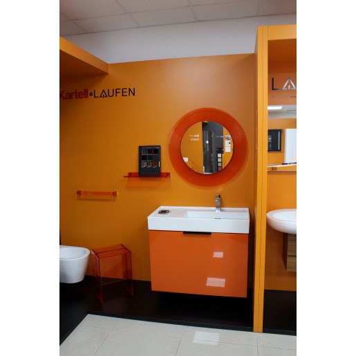 Умивальник + тумба LAUFEN Kartell білий + помаранчевий