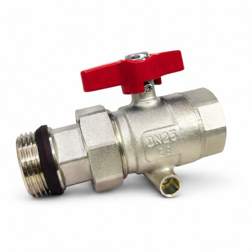 545021 Кран з термометром (червона ручка), Tervix