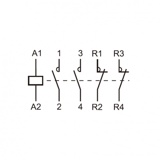 661461 Контактор OCT, 4P, 2NO+2NC, 40A, 230В Tervix Pro Line