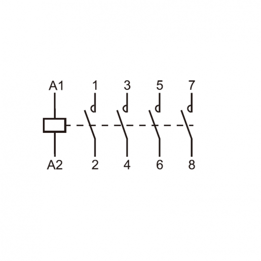 661541 Контактор OCT, 4P, 4NO, 63A, 230В Tervix Pro Line
