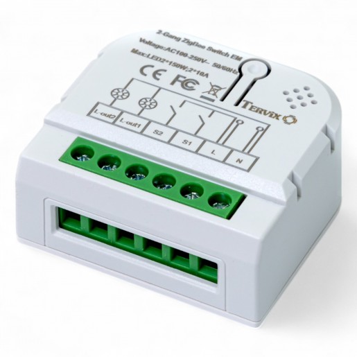 433121 Розумний вимикач Tervix Pro Line ZigBee Switch (2 клавіші)
