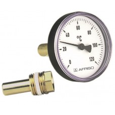 63708 термометр пластиковий BiTh 80/45 0-120С 1/2" акс.