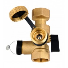 77949 Клапан для підключення розширювальних баків 3/4"х3/4" з краном 3/4" KFE