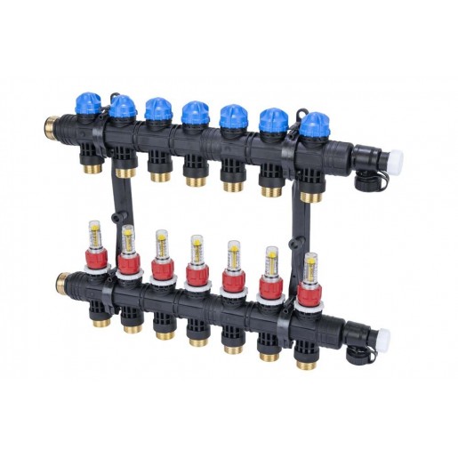 81267 Колектор ProCalida EF1 K 7 контурів, G1", 0,2-1,6 л/хв