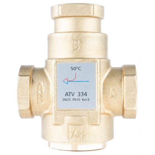 1633410 Термічний клапан ATV 334, DN25, Rp 1" Kvs 9, номінальна температура 50C