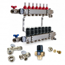 521106 Комплект обладнання для водяної теплої підлоги на 6 контурів  з клапаном ATM