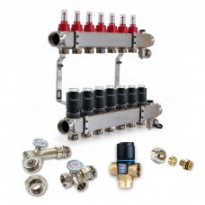 521106 Комплект обладнання для водяної теплої підлоги на 6 контурів  з клапаном ATM