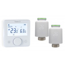 119733 Комплект безпровідний кімнатний термостат TZR білий та безпровідний радіаторний привід VR Tervix Pro Line (1+2)