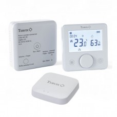 493062 Комплект бездротового управл. опаленням ZigBee: термостат бездротовий +  реле (сухий контакт) + ZigBee контролер