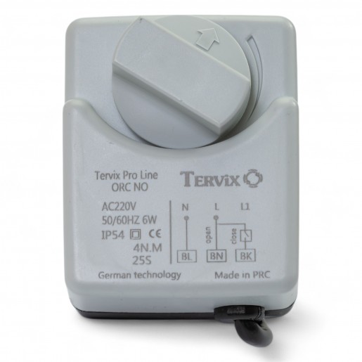 201151 2-ходовий кульовий клапан н/в 1/2" DN15 з нержавіючої сталі з електроприводом Tervix Pro Line ORC