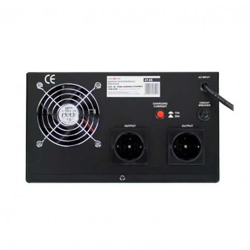 ДБЖ з правильною синусоїдою 24V LPY-W-PSW-2000VA+ (1400Вт)10A/20A