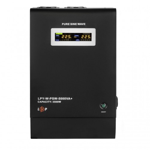 ДБЖ з правильною синусоїдою 48V LPY-W-PSW-5000VA+(3500Вт)10A/20A
