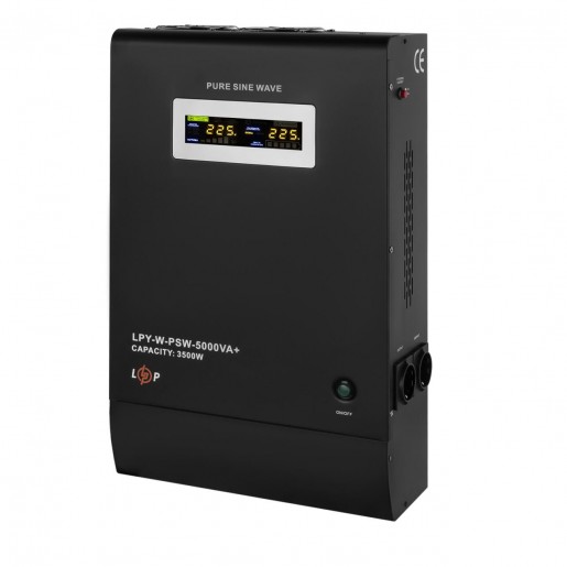 ДБЖ з правильною синусоїдою 48V LPY-W-PSW-5000VA+(3500Вт)10A/20A