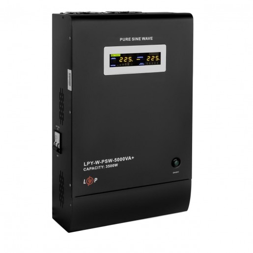 ДБЖ з правильною синусоїдою 48V LPY-W-PSW-5000VA+(3500Вт)10A/20A