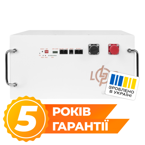 Акумулятор LP LiFePO4 51,2V - 160 Ah (8192Wh) (BMS JK 160A/100А) RM RS485/CAN WH