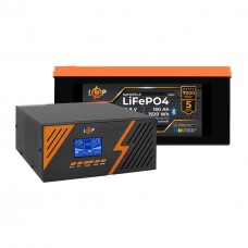 Комплект резервного живлення LogicPower ДБЖ 1050W + літієва (LiFePO4) батарея 1920 Wh