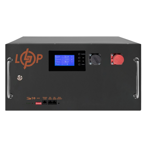 Акумулятор LP LiFePO4 51,2V - 160 Ah (8192Wh) (BMS SP 150A/100А) RM RS485/CAN LCD BL