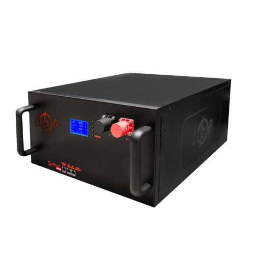 Акумулятор LP LiFePO4 51,2V - 160 Ah (8192Wh) (BMS 200A/100А) LCD метал RM Smart RS485/CAN