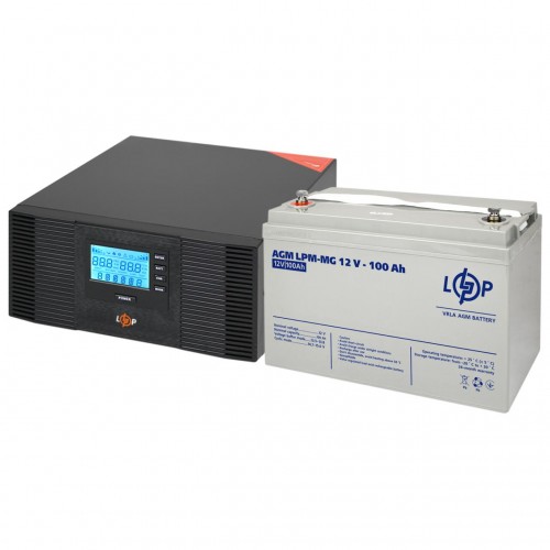 Комплект резервного живлення LP (LogicPower) ДБЖ + мультигелева батарея (UPS B1500 + АКБ MG 1200W)