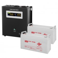 Комплект резервного живлення LP (LogicPower) ДБЖ + гелева батарея (UPS W1500 + АКБ GL 3300W)