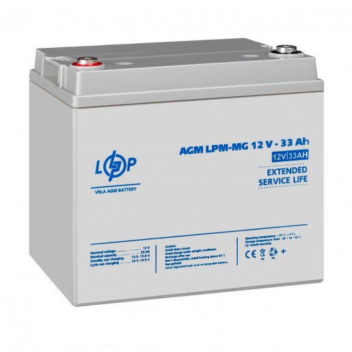Акумулятор мультигелевий LPM-MG 12V - 33 Ah