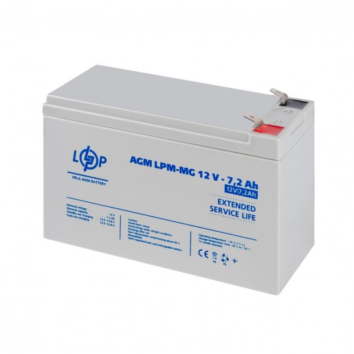 Акумулятор мультигелевий LPM-MG 12V - 7.2 Ah