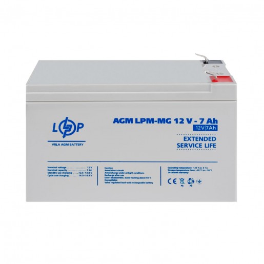 Акумулятор мультигелевий LPM-MG 12V - 7 Ah