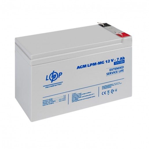 Акумулятор мультигелевий LPM-MG 12V - 7 Ah