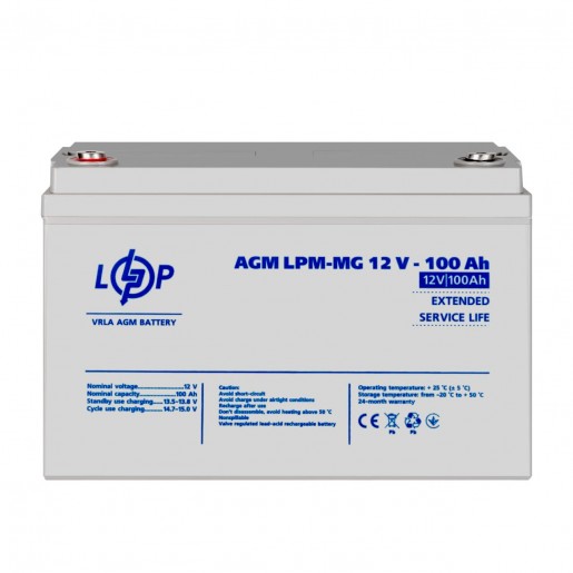Акумулятор мультигелевий LPM-MG 12V - 100 Ah