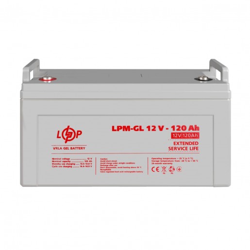 Акумулятор гелевий LPM-GL 12V - 120 Ah