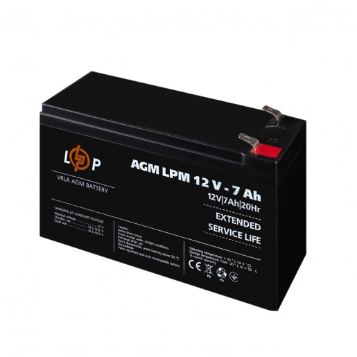 Акумулятор AGM LPM 12V - 7 Ah