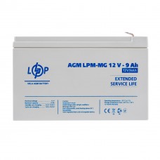 Розпродаж (6555) Акумулятор мультигелевий AGM LPM-MG 12V - 9 Ah 11/24 (11-2024)