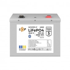 Акумулятор LP LiFePO4 25,6V - 100 Ah (2560Wh) (BMS 100A/50А) Метал Smart BT