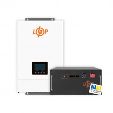 Комплект резервного живлення LogicPower ДБЖ W6000 + літієва (LiFePO4) батарея 16128 Вт/год (37760+40680 315 Ah)